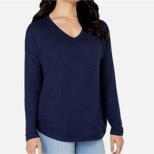 Well Worn Long Sleeve Deep V-Neck Shirt NWT